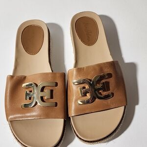 Saddle Amor Slide Sandals, Circus by Sam Edelman Sz 6